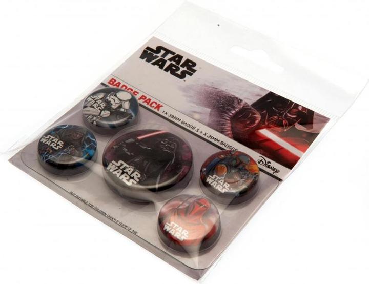 Actual product image Star Wars Dark Side Pin Set 5Pack