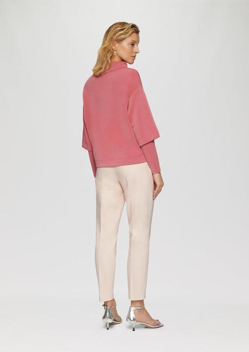 Produktbild s.Oliver Sweatshirt Scuba-Sweatshirt mit Layering-Detail