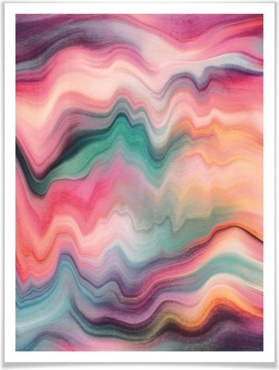 Actual product image Trenddeko Rainbow marble (100 x 120 cm)