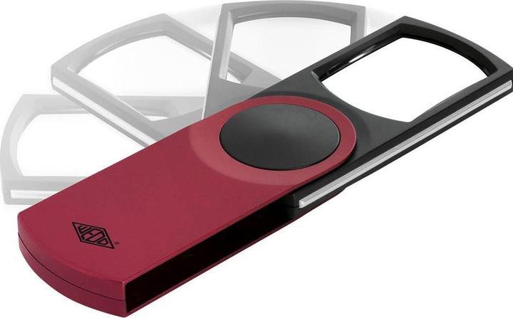 Produktbild Wedo Leuchtlupe SWING-IT rot-metallic