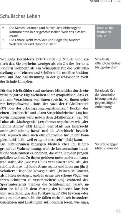 Produktbild Lektürehilfen Wolfgang Herrndorf "Tschick" (Deutsch, Wolfgang Pütz, 2016)