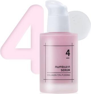 Numbuzin Nr.4 Kollagen 73% Pudding Serum Faltenpflege Alterung stumpfe Haut Aufhellung Elastin Hyaluronsäure (50 ml)