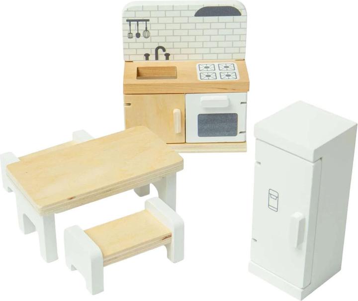 Bigjigs Puppenhausmöbel aus Holz, Küche – 5-teilig