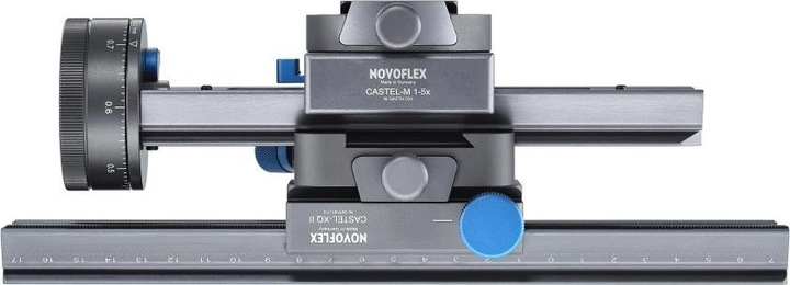 Actual product image Novoflex Castel M adjustment slide with focus wheel (Sleds)