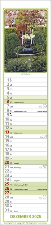 Produktbild Rudis Gartenplaner 2026 (11 x 48 cm)