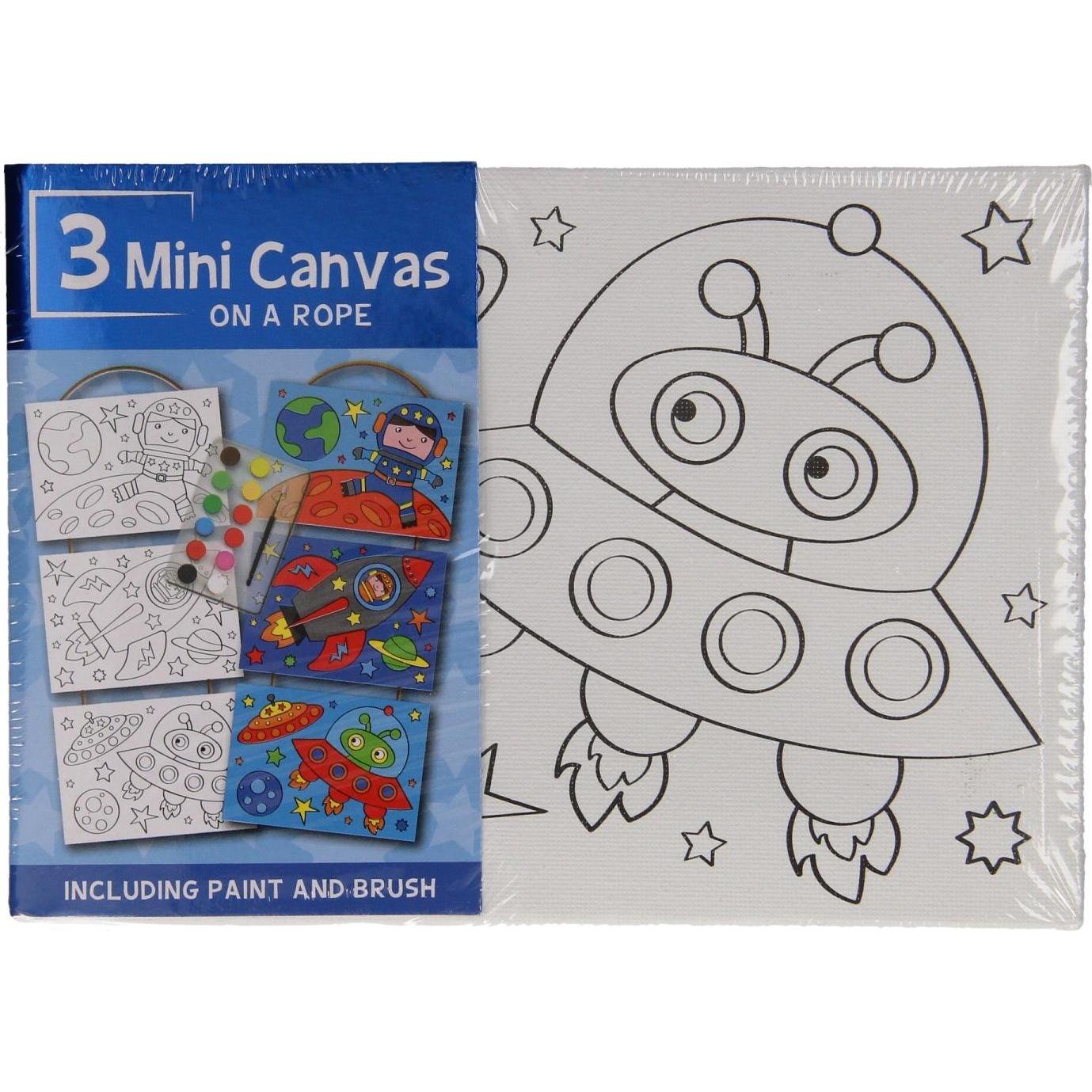 Leinwand-Malset Space, 3-teilig (60628413)