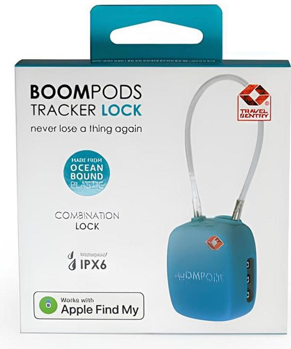 Produktbild Boompods LOCK TSA Bag Tracker Ocean Blue (iOS)