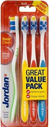 Image du produit Jordan Total Clean Toothbrush Soft 4Pcs. (4 x)