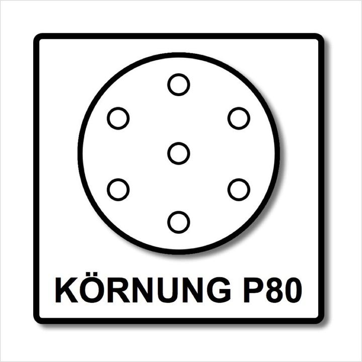 Produktbild Festool Schleifscheibe STF D125/8 P80 GR/50 (80)