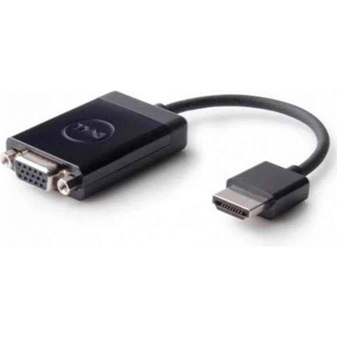Dell HDMI zu (VGA, 5 cm), Data + Video Adapter, Schwarz