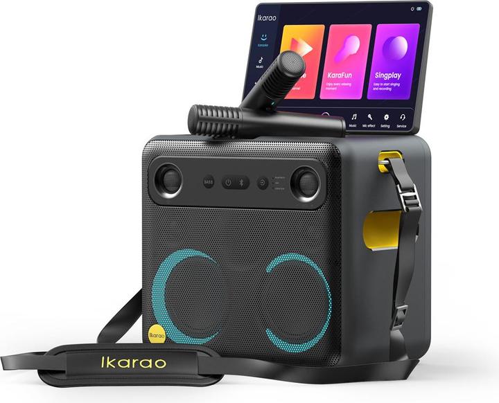 Produktbild Ikarao Karaokebox Break X2 10" Screen 2 Mikrofone, 600W (1x 300 W)
