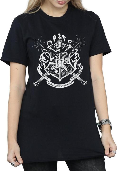 Produktbild Hogwarts Badge Wands TShirt (S)