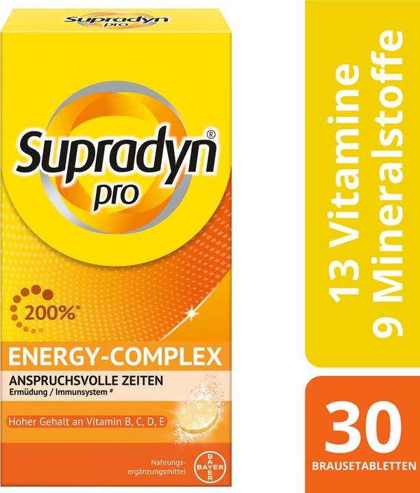 Image du produit Supradyn pro pro energy-complex (30 pièce(s), Comprimé effervescent, 196 g)