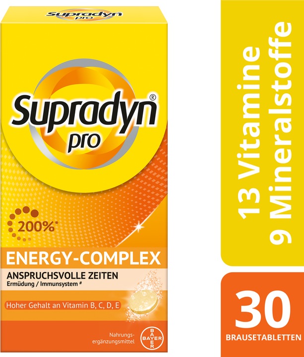 Actual product image Supradyn pro Pro energy-complex (30 Piece, Effervescent tablet, 196 g)