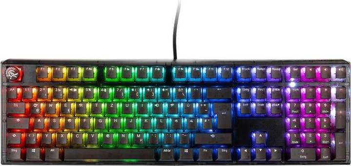 Actual product image Ducky One 3 Aura Black Gaming Keyboard, RGB LED - MX-Brown (DE, Cable)