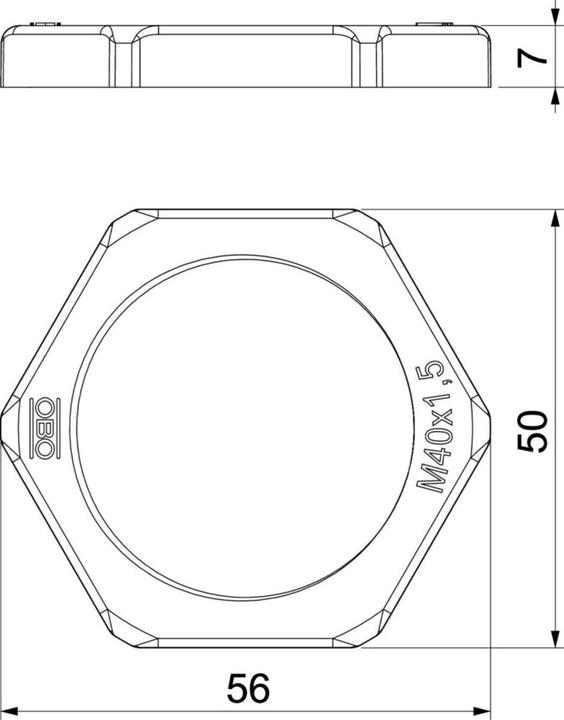 Produktbild OBO Bettermann Gegenmutter
