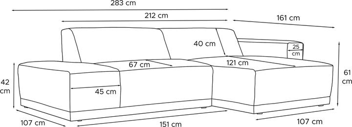 Actual product image Konsimo Mudi (Corner sofa)