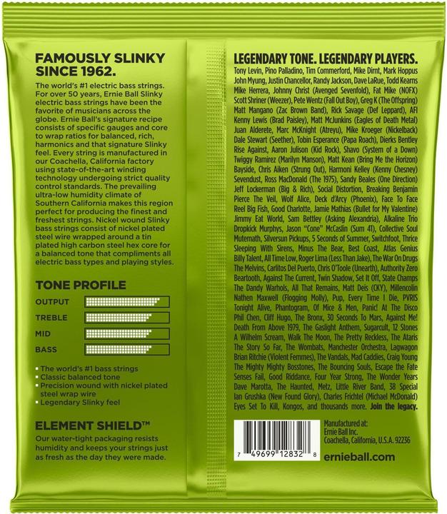 Produktbild Ernie Ball Regular Slinky (4 x, E-Bass, 0.11")