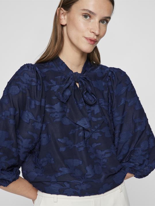 Immagine prodotto Vila Top con scollo a cravatta e maniche a 3/4 (S)