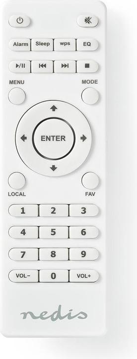 Actual product image Nedis Internet radio RDIN2500WT (DAB+, FM, Bluetooth, Wi-Fi)
