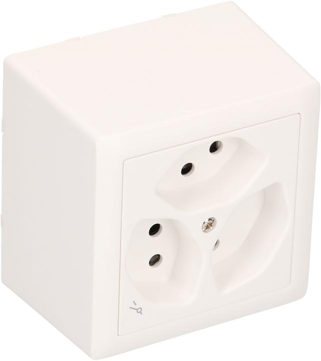 Actual product image Hager Kallysto Steckdose 3x Typ 13 1S