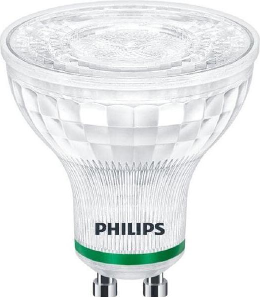 Actual product image Philips LEDspot UE 2,4 Watt GU10 230V 830 warm white 380 Lumen (GU10, 2.40 W, 380 lm, 1 x, B)