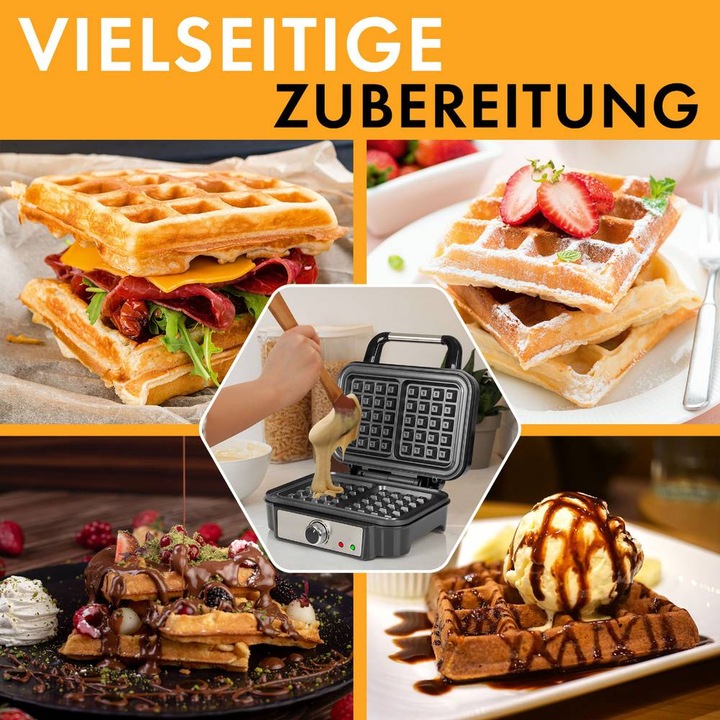 Actual product image Proficook Prof Waffle Maker 2-fold WA 1240 ed Brussels