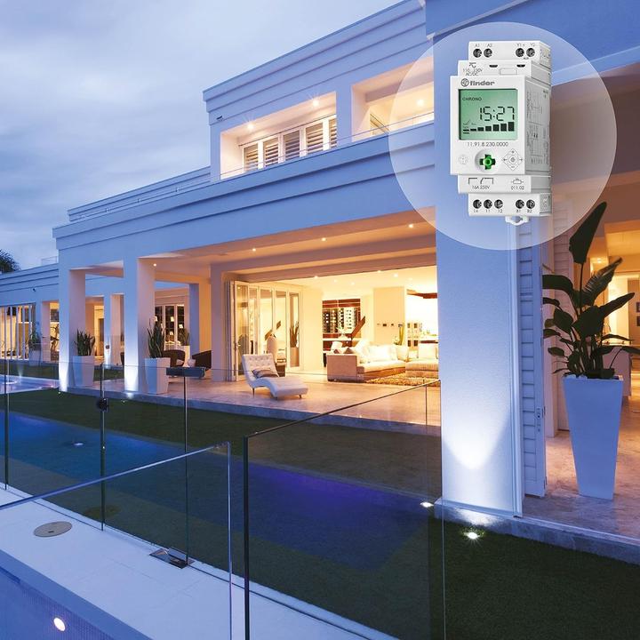 Produktbild Finder Dämmerungsschalter 150Lux 16A+1Aux 230V 11.91.8.230.0000