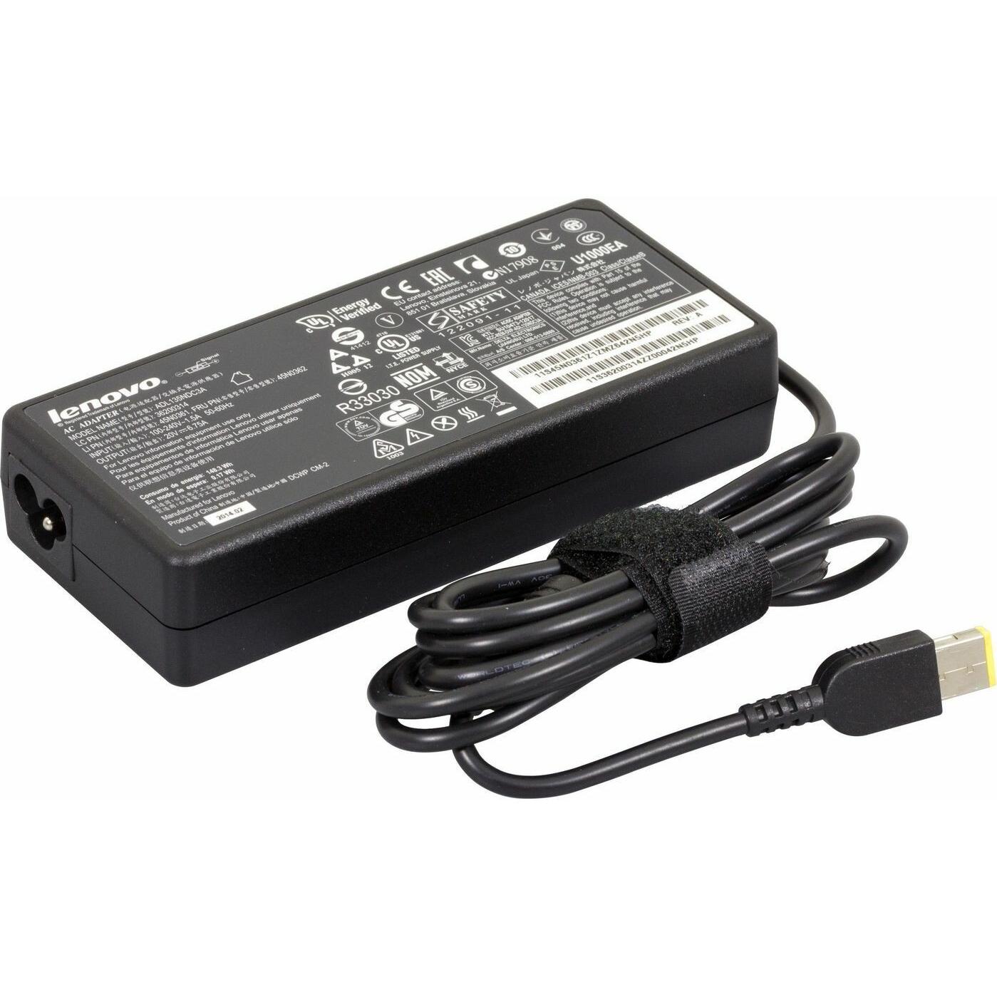 Lenovo Netzteil 135 Watt (135 W), Notebook Netzteil, Schwarz