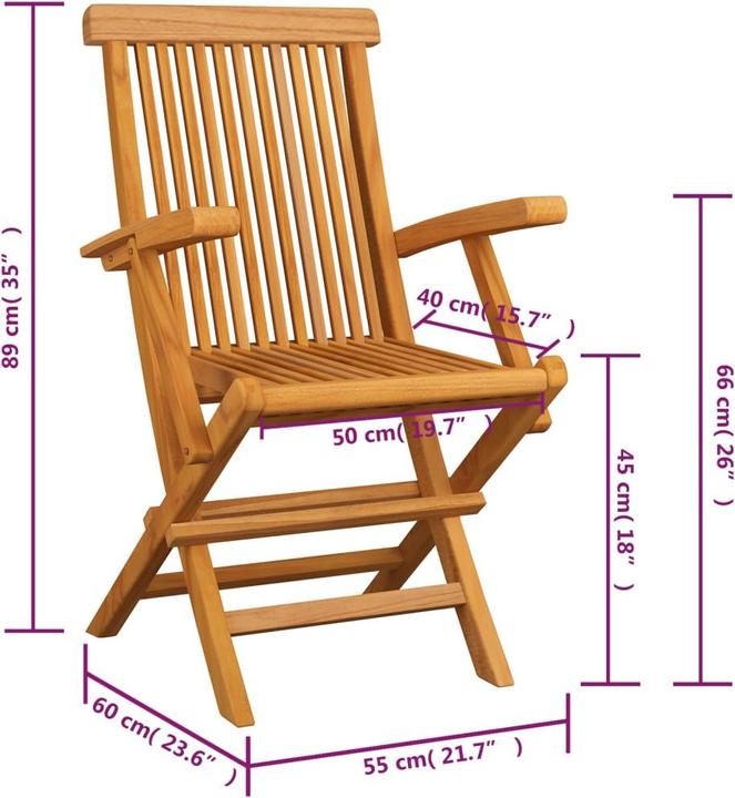 Produktbild vidaXL Gartenstuhl