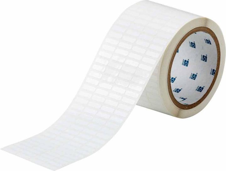 Actual product image Brady THT-14-473-10, Tension dissipative polyester, White, 16.51 x 5.08 mm, permanent, 4-lane (1 (1.65 cm)