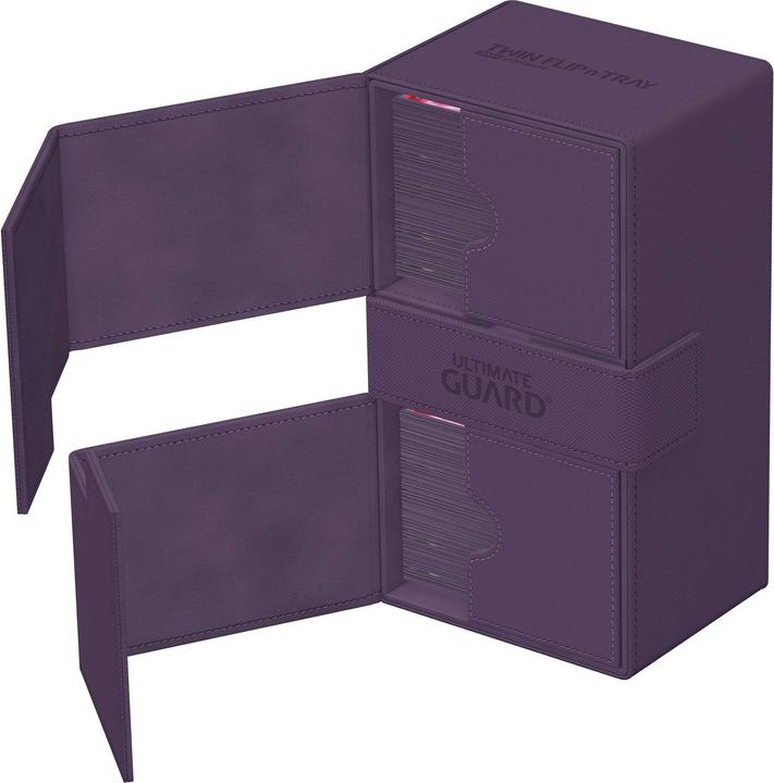 Actual product image Ultimate Guard Twin Flip'n'Tray 200+ XenoSkin Monocolor Violet