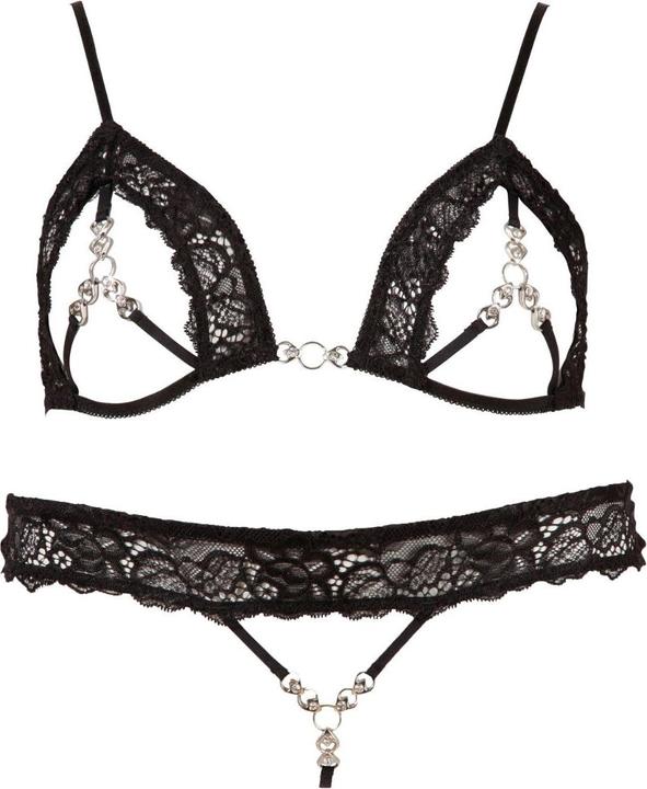 Abierta Fina Schmuck-BH und String