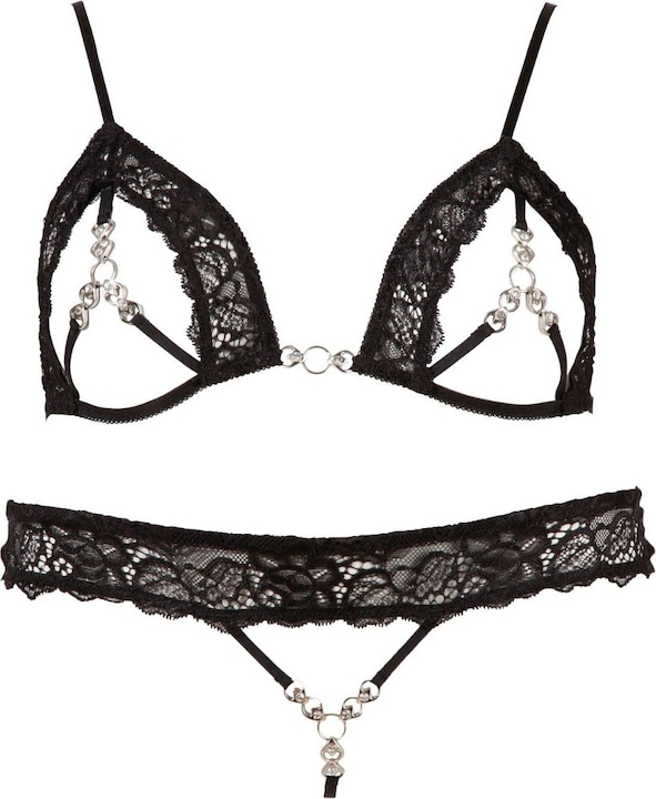 Produktbild Abierta Fina Schmuck-BH und String (S)