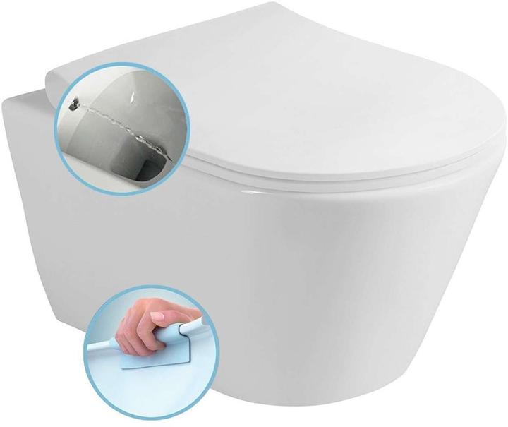 Sapho Water Closet da Parete con Doccetta Bidet