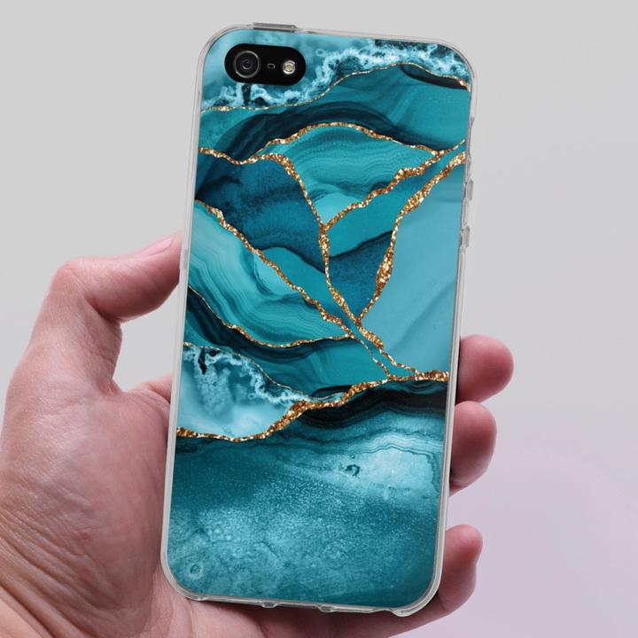 Produktbild DeinDesign Silikon Hülle für Apple iPhone 5 Handyhülle Case Smartphone Schutzhülle Glitzer Look Edelstein (Apple iPhone 5)