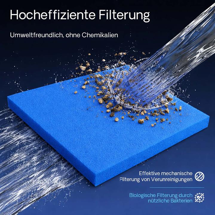 Immagine prodotto Wiltec Tappeto filtrante in schiuma 50x50x3cm 20ppi filtro laghetto filtro acquario filtro