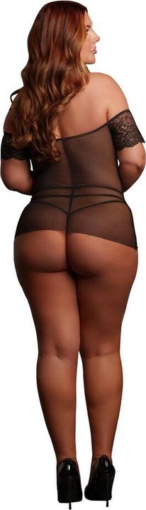 Actual product image Le Désir Olympia - Babydoll - Queen Size - Black (3XL, 4XL, 5XL, XXL)