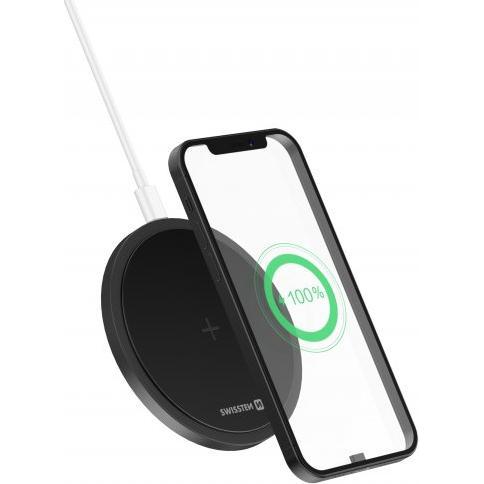 Thumbnail - Swissten Wireless Charger (15 W), Wireless Charger, Schwarz