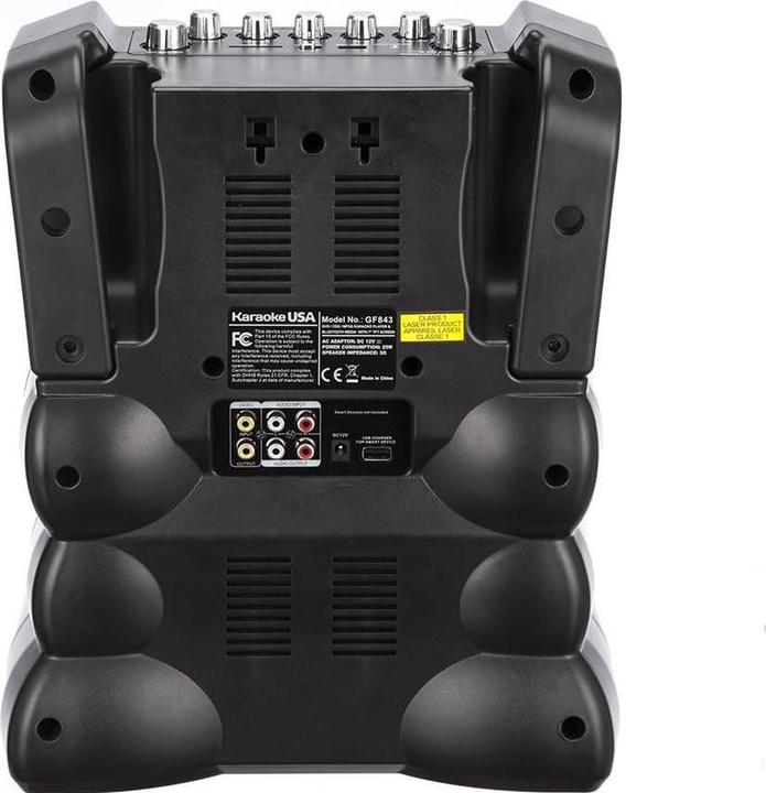 Productafbeelding Karaoke USA Karaoke GF843 karaoke system with 2 microphones