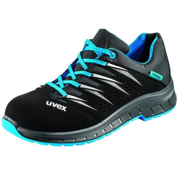 Thumbnail - Uvex Safety, Sicherheitsschuhe, 2 trend Halbschuhe S1 69378 blau, schwarz Weite 11 GrÃ¶ÃŸe 38 (S1, 38)