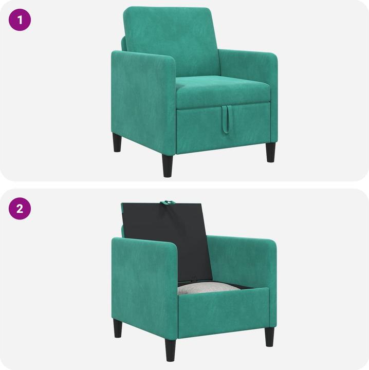 Produktbild vidaXL Sofa mit Stauraum (1-Sitzer)