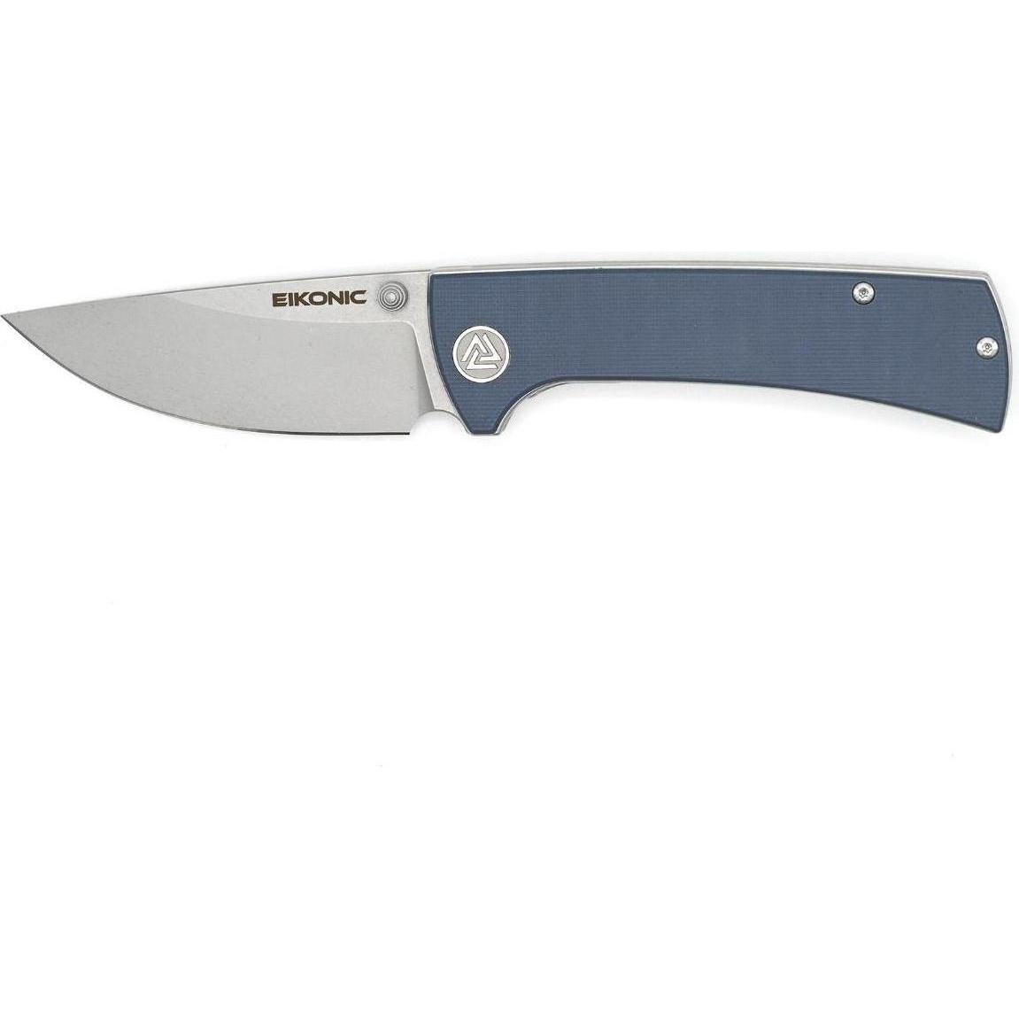 Eikonic Einhandmesser RCK9, G10, blau/grau, Küchenmesser, Schwarz