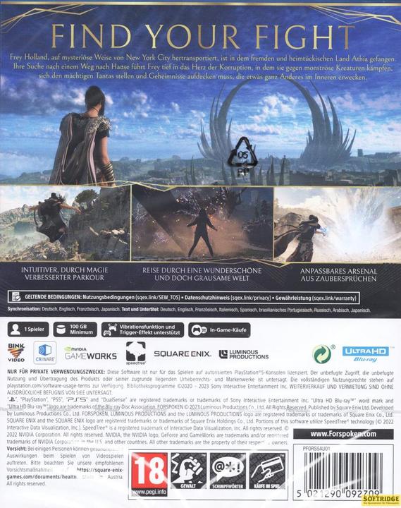 Produktbild Square Enix Forspoken (PS5, DE)