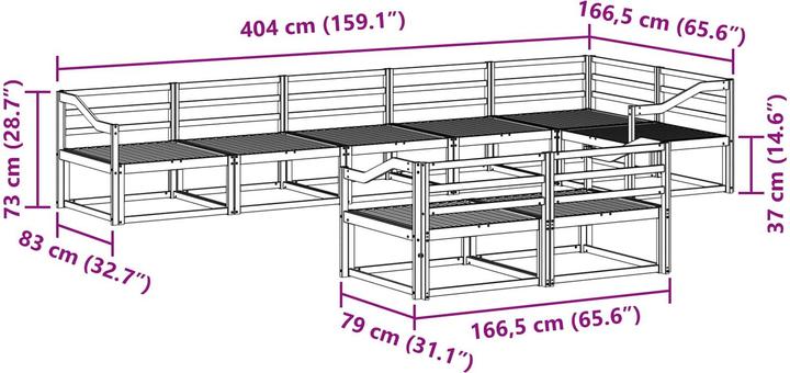 Produktbild vidaXL Outdoor-Sofa