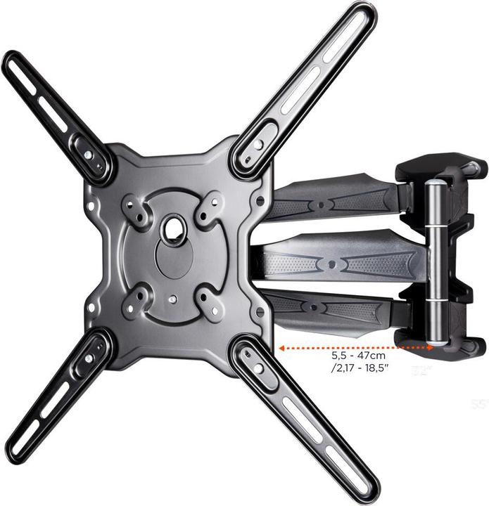 Produktbild Celexon Adjust-RT55470 - Klammer - für LCD TV - Schwarz - Bildschirmgrösse: 81.3-139.7 cm (Wand, 50 kg, 32" - 55")