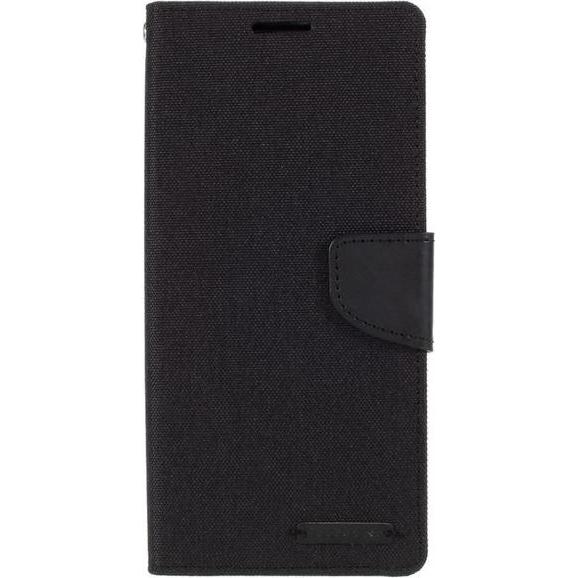 Goospery Canvas Diary Series (Samsung Galaxy Note 20), Smartphone Hülle, Schwarz