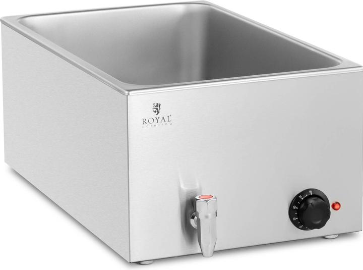 Produktbild Royal Catering Bain Marie Warmhaltebehälter Speisenwärmer Ablasshahn 600 W 30 - 80 °C
