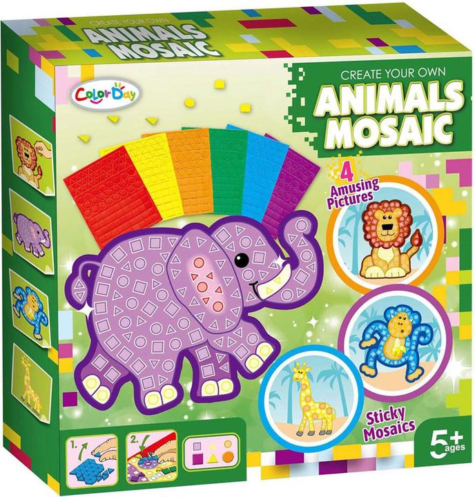 Produktbild Mosaik-Bastelarbeiten mit Zootieren