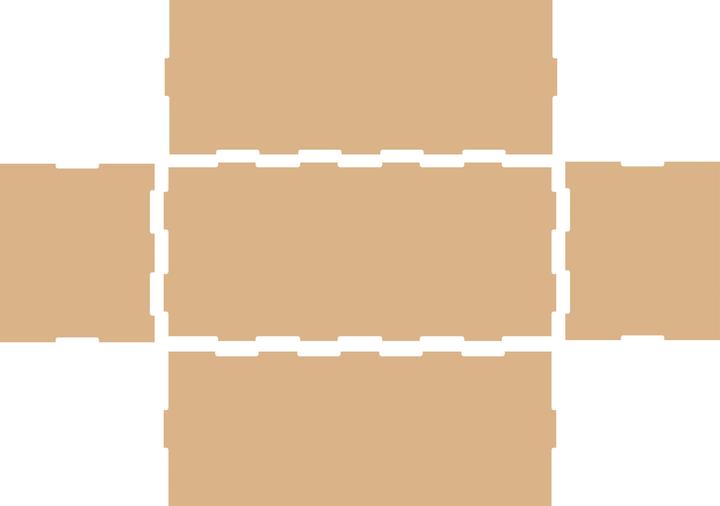 Image du produit Pronty Crafts Flexio "Box", 5 pièces, bois MDF (5x)